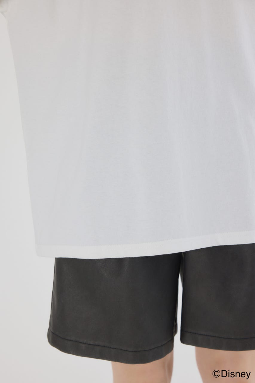 【UNISEX】(ミッキー&フレンズ)レイヤードロングスリーブTシャツ O/WHT M