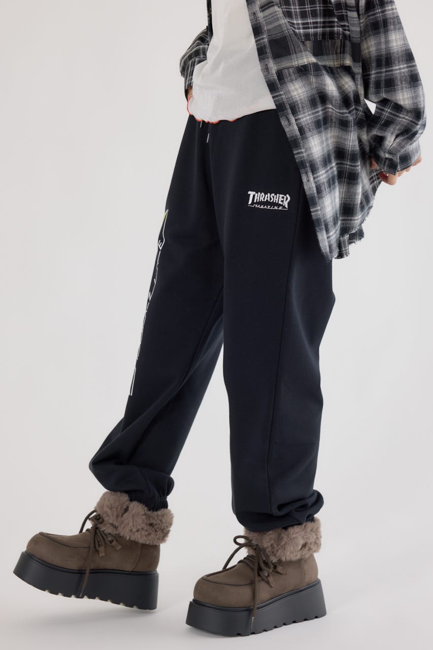 【UNISEX】(THRASHER) スウェットパンツ BLK M