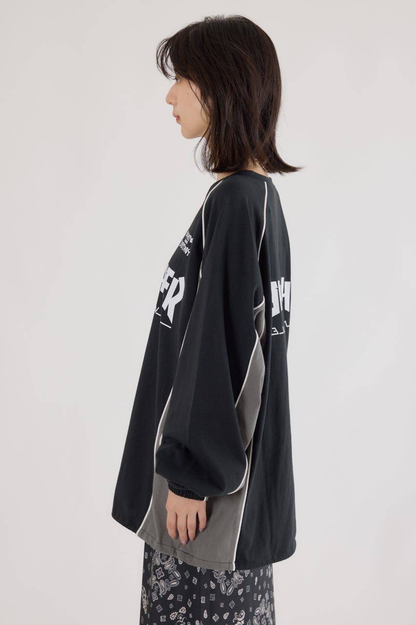 【UNISEX】(THRASHER) GAME L/S Tシャツ BLK FREE