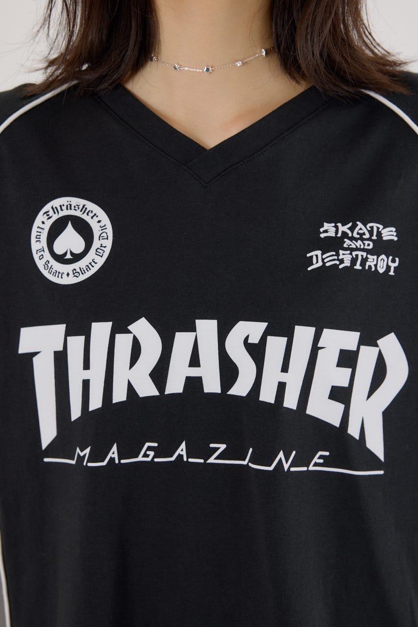 【UNISEX】(THRASHER) GAME L/S Tシャツ BLK FREE