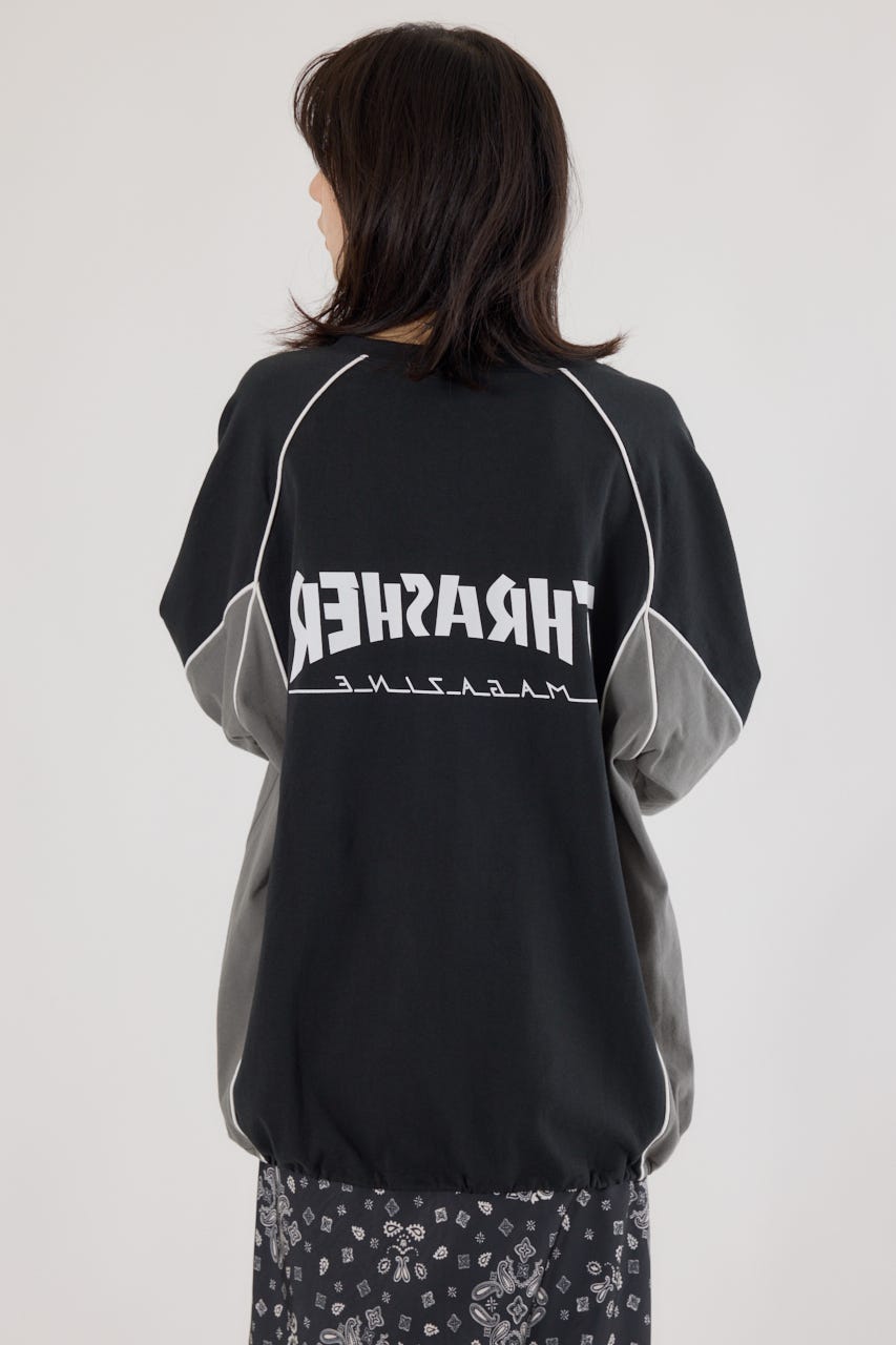 【UNISEX】(THRASHER) GAME L/S Tシャツ BLK FREE