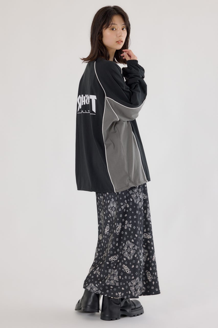 【UNISEX】(THRASHER) GAME L/S Tシャツ BLK FREE