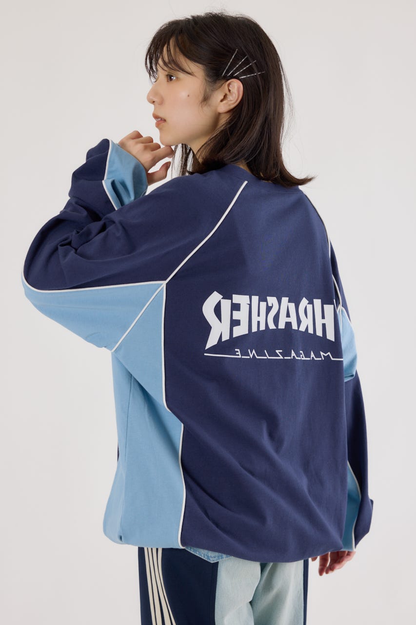 【UNISEX】(THRASHER) GAME L/S Tシャツ NVY FREE