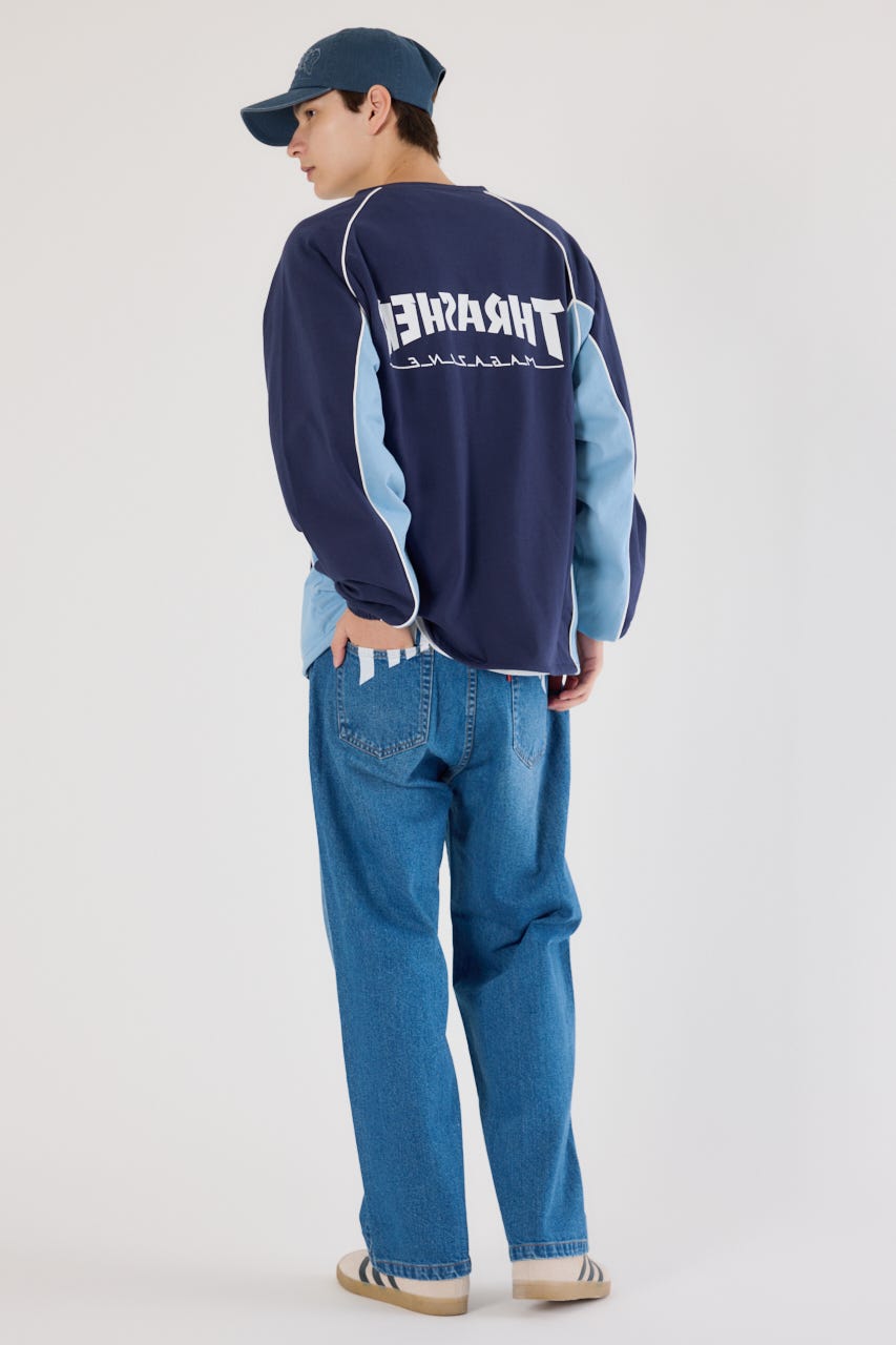 【UNISEX】(THRASHER) GAME L/S Tシャツ NVY FREE