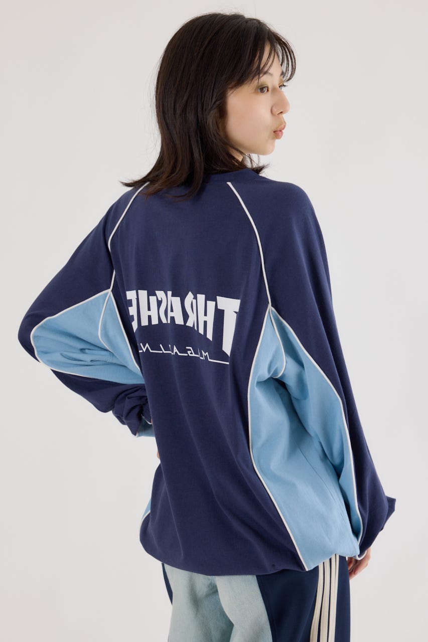 【UNISEX】(THRASHER) GAME L/S Tシャツ NVY FREE