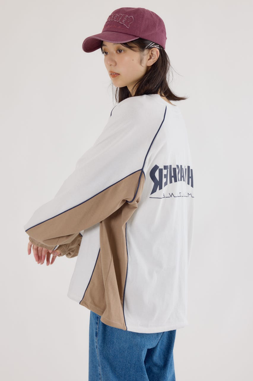 【UNISEX】(THRASHER) GAME L/S Tシャツ O/WHT FREE