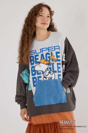 (PEANUTS) カスタムスウェットトップス