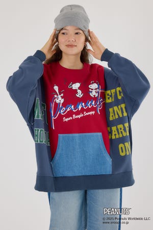 (PEANUTS) カスタムスウェットトップス