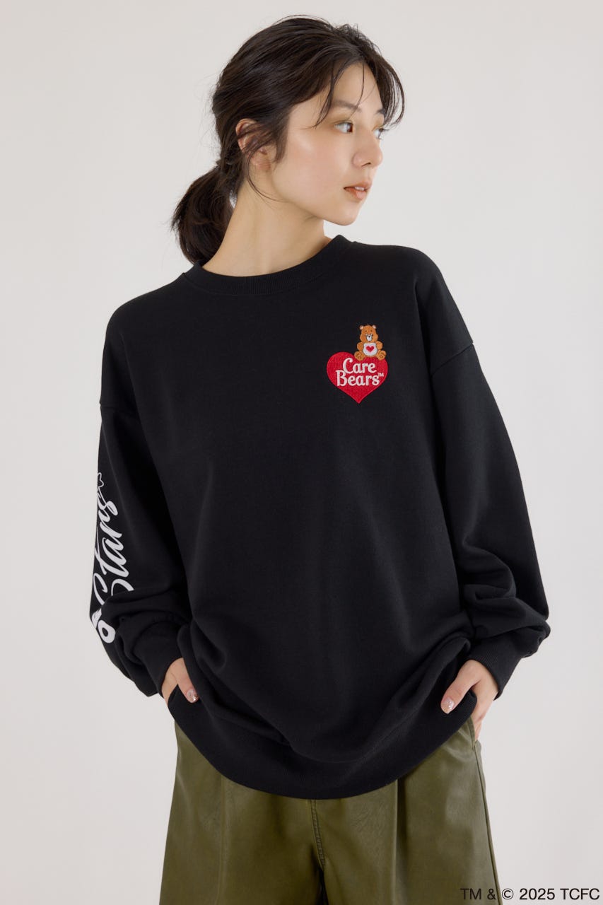 【UNISEX】(Care Bears) スウェットトップス BLK FREE