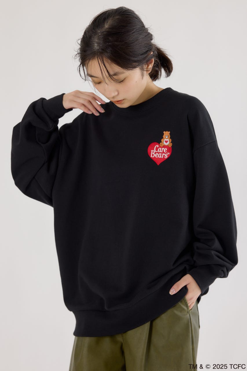 【UNISEX】(Care Bears) スウェットトップス BLK FREE