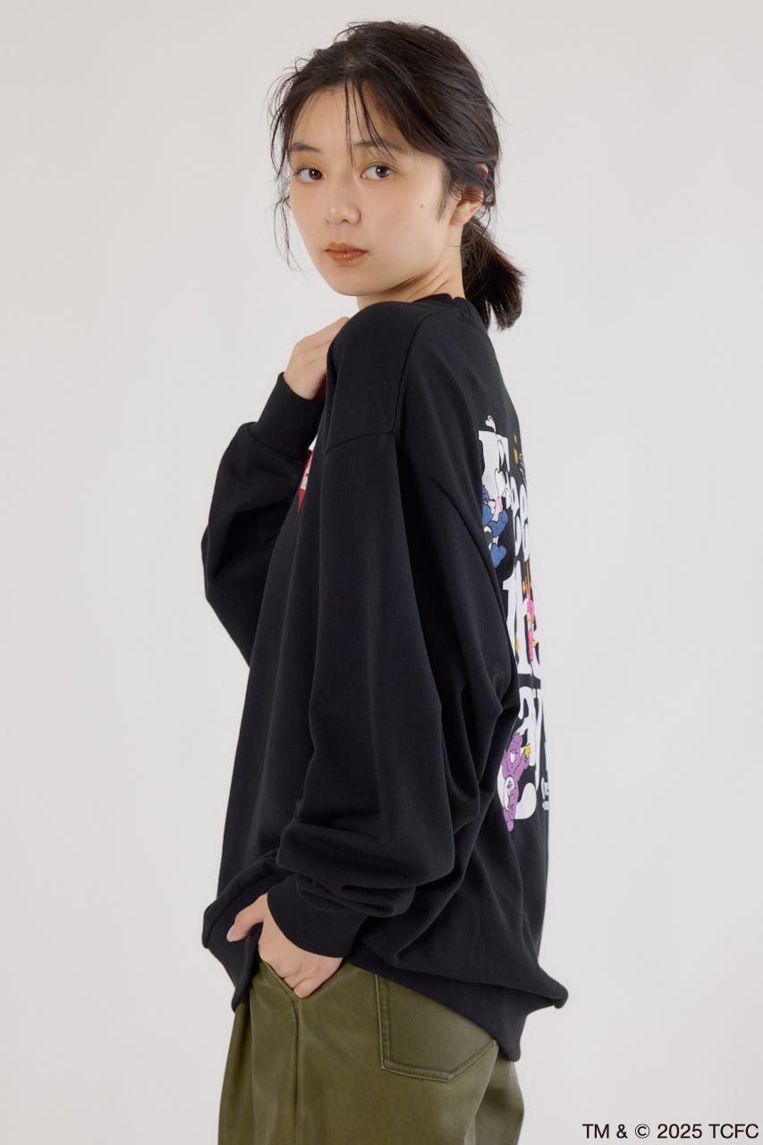 【UNISEX】(Care Bears) スウェットトップス BLK FREE