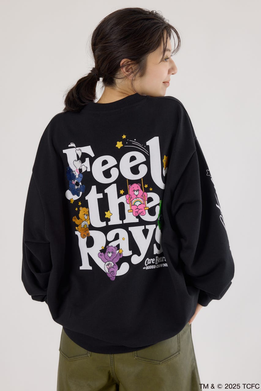 【UNISEX】(Care Bears) スウェットトップス BLK FREE