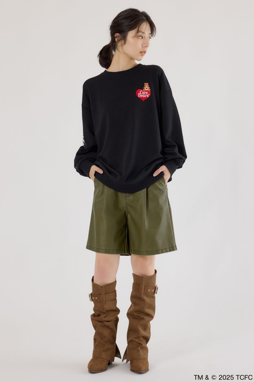 【UNISEX】(Care Bears) スウェットトップス BLK FREE