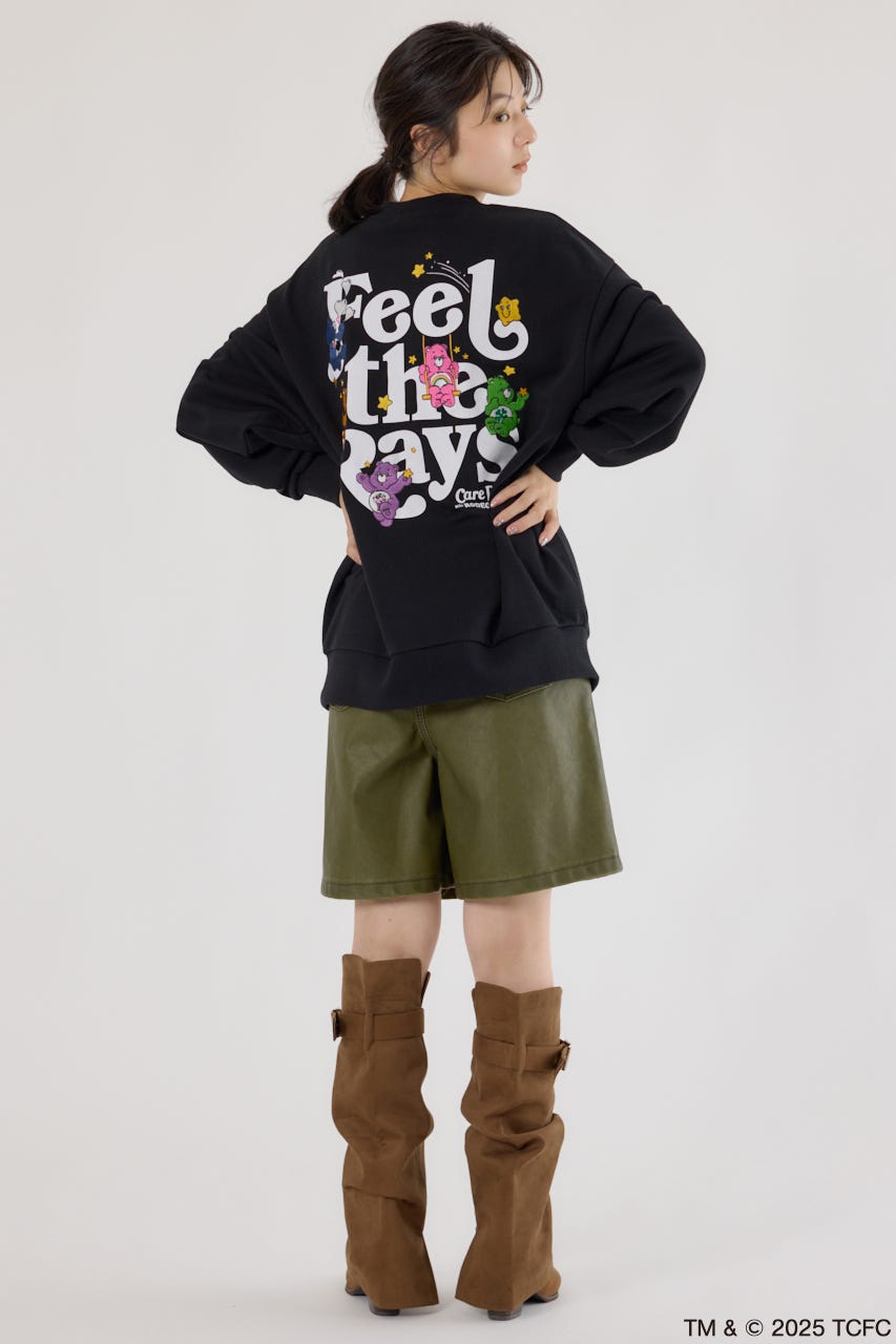 【UNISEX】(Care Bears) スウェットトップス BLK FREE