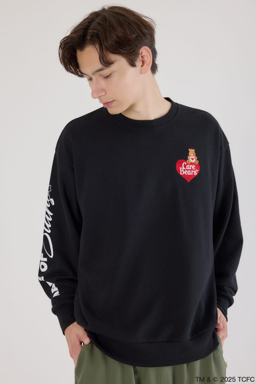 【UNISEX】(Care Bears) スウェットトップス BLK FREE