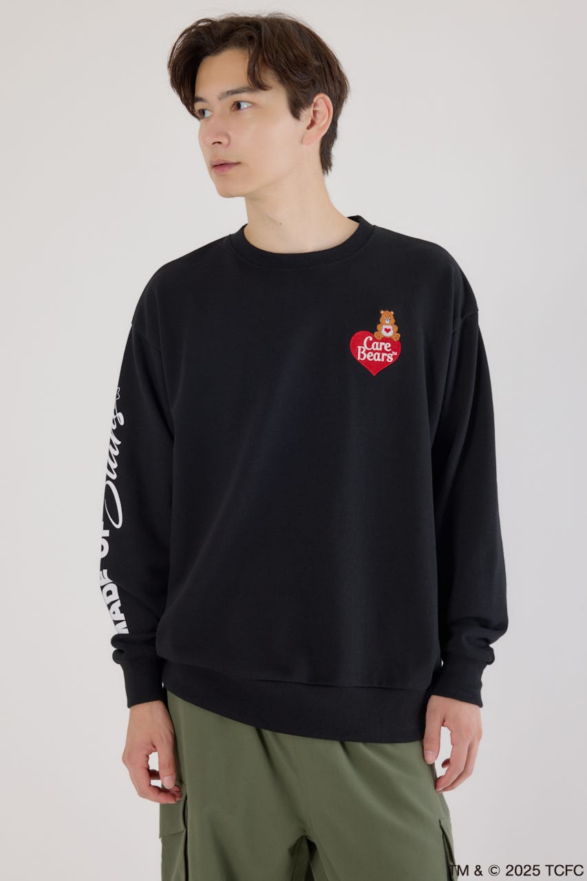 【UNISEX】(Care Bears) スウェットトップス BLK FREE