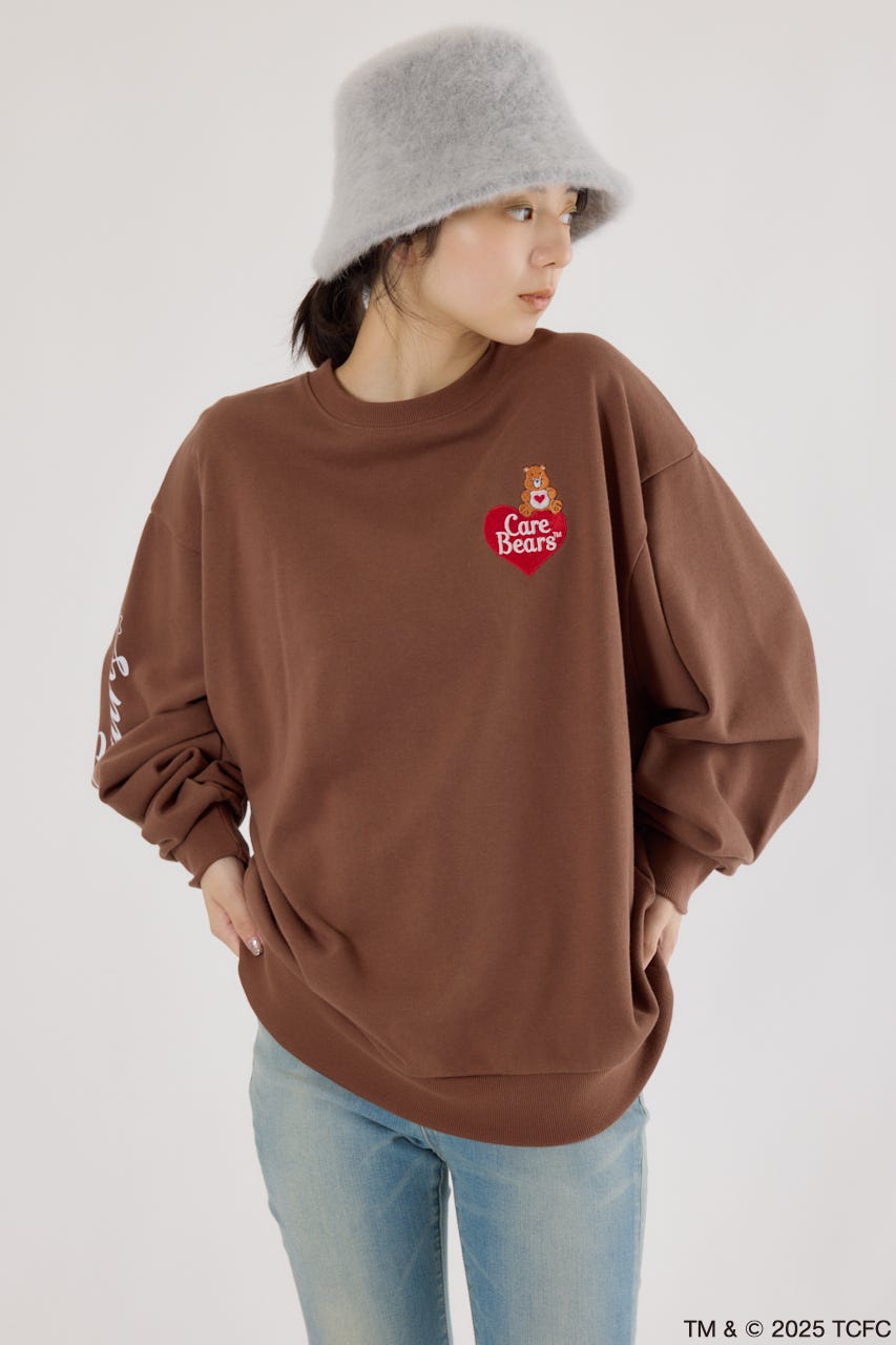 【UNISEX】(Care Bears) スウェットトップス BRN FREE
