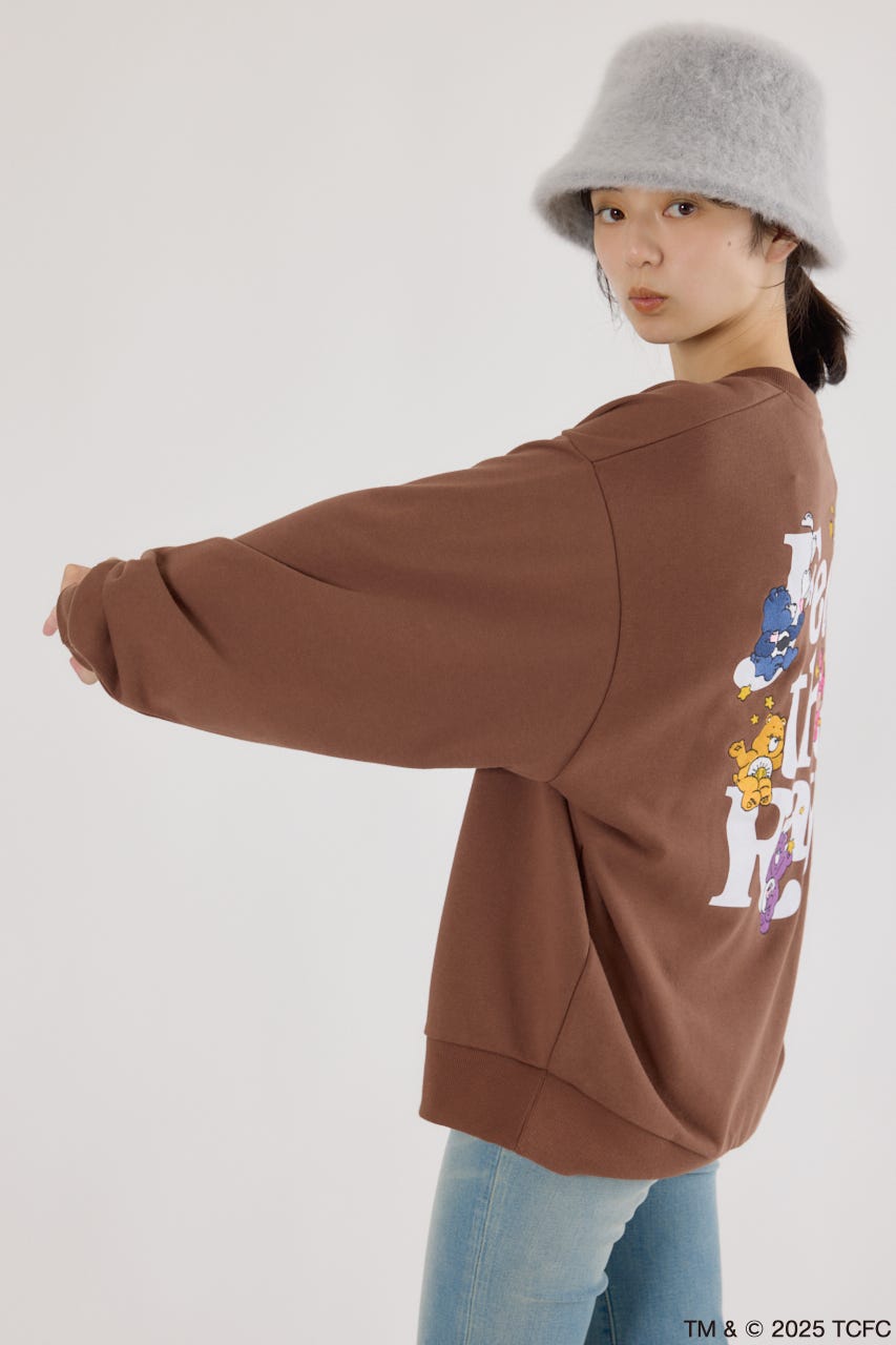 【UNISEX】(Care Bears) スウェットトップス BRN FREE