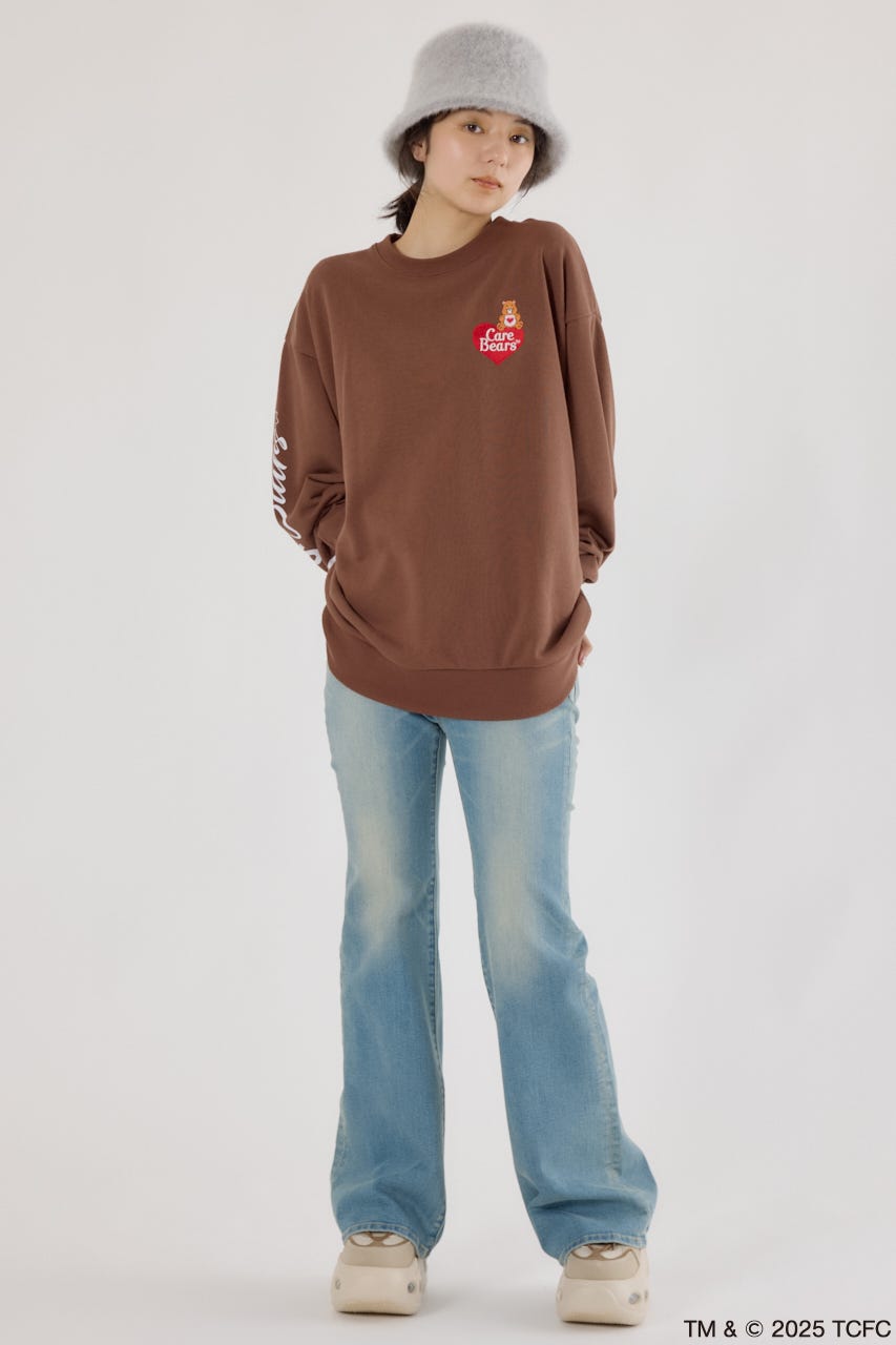 【UNISEX】(Care Bears) スウェットトップス BRN FREE