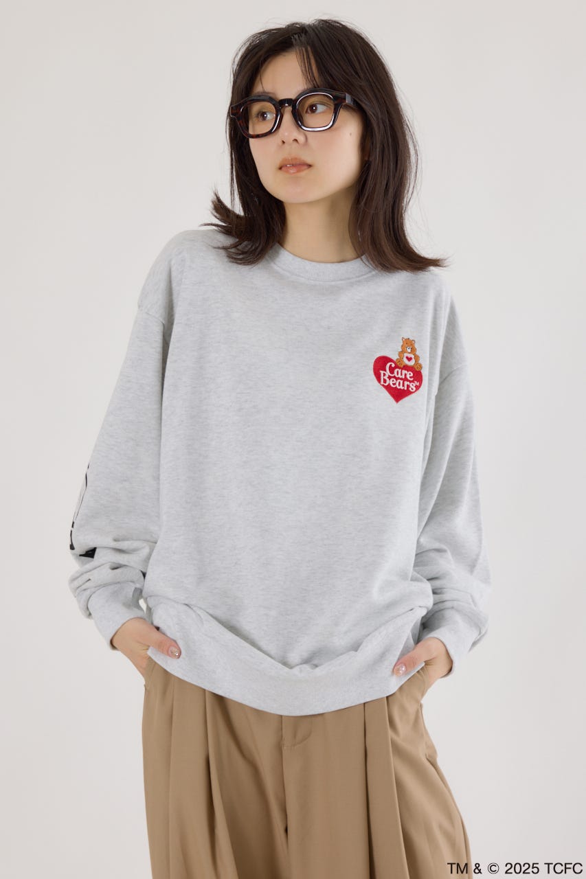 【UNISEX】(Care Bears) スウェットトップス L/T.GRY FREE