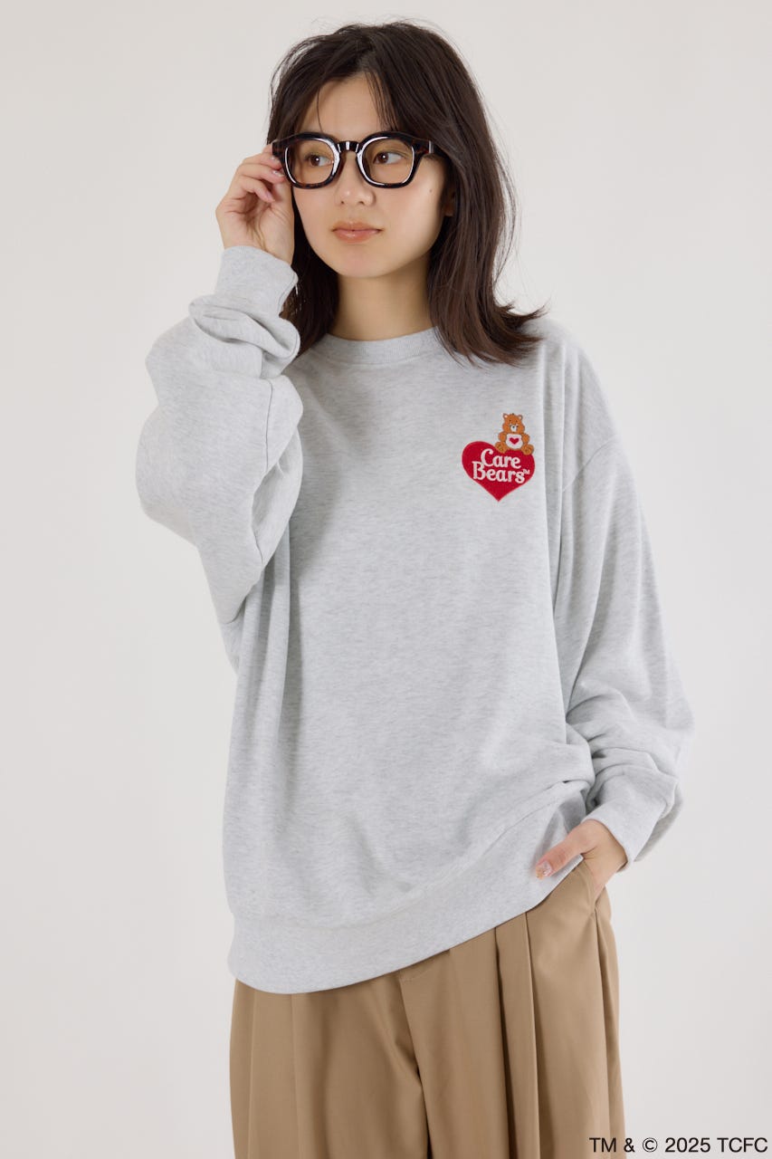 【UNISEX】(Care Bears) スウェットトップス L/T.GRY FREE
