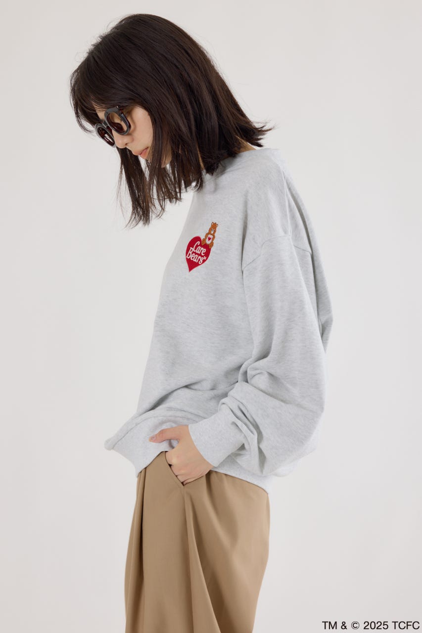 【UNISEX】(Care Bears) スウェットトップス L/T.GRY FREE