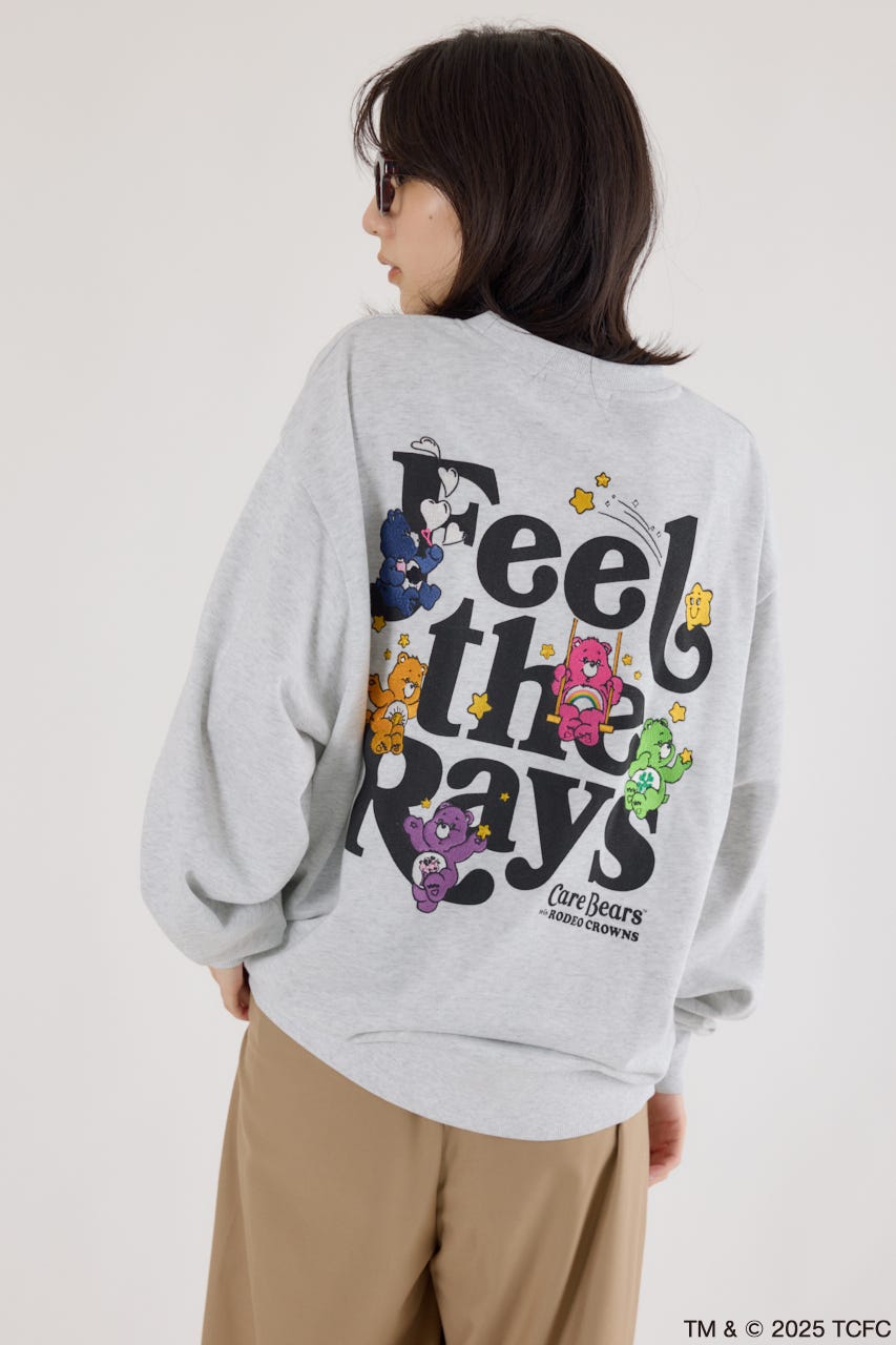 【UNISEX】(Care Bears) スウェットトップス L/T.GRY FREE
