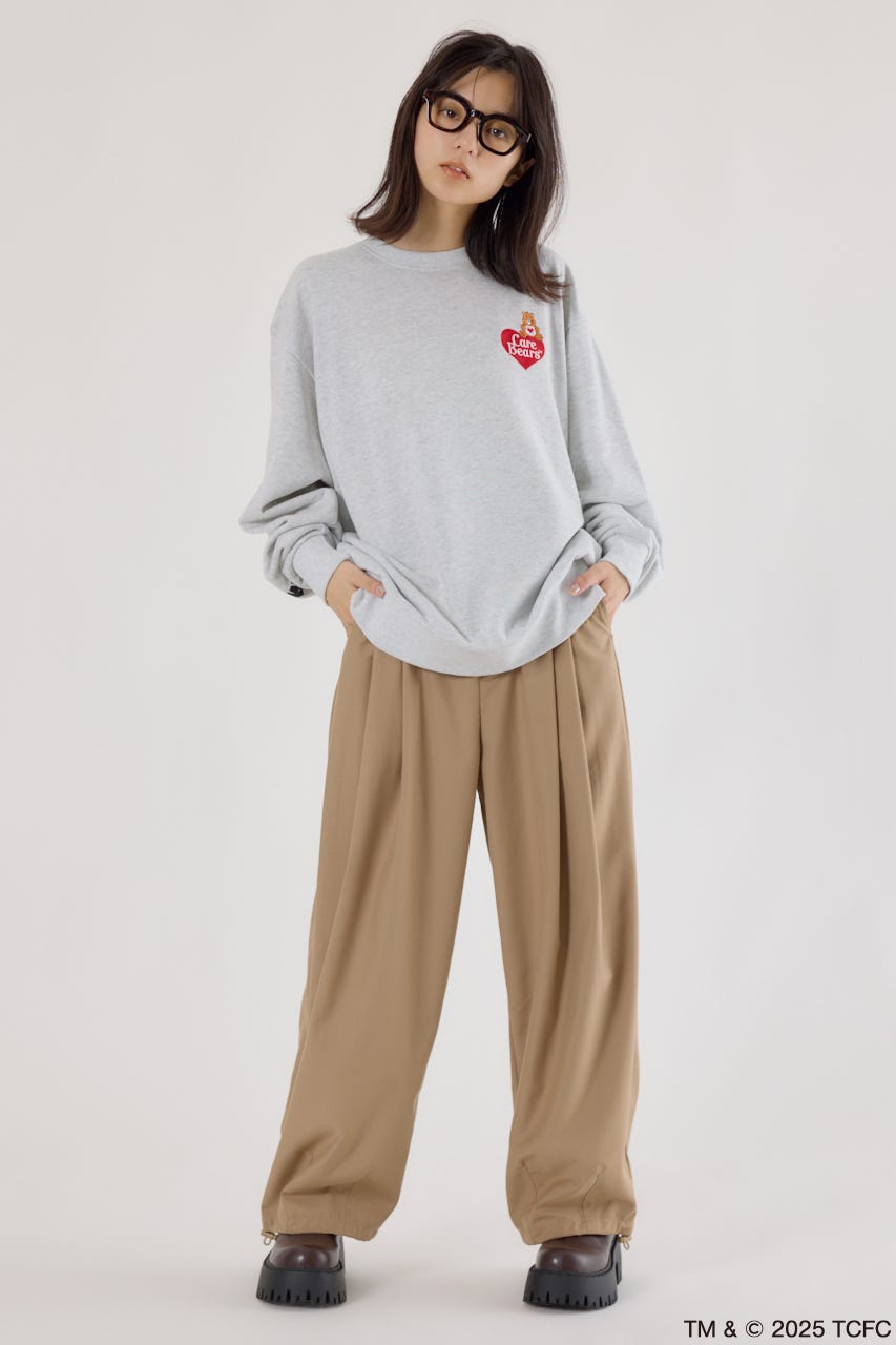 【UNISEX】(Care Bears) スウェットトップス L/T.GRY FREE