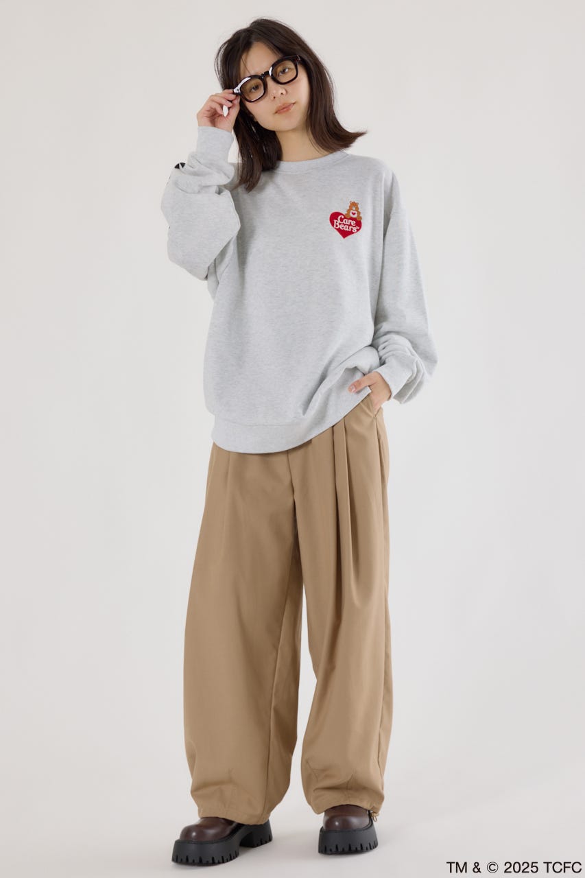 【UNISEX】(Care Bears) スウェットトップス L/T.GRY FREE