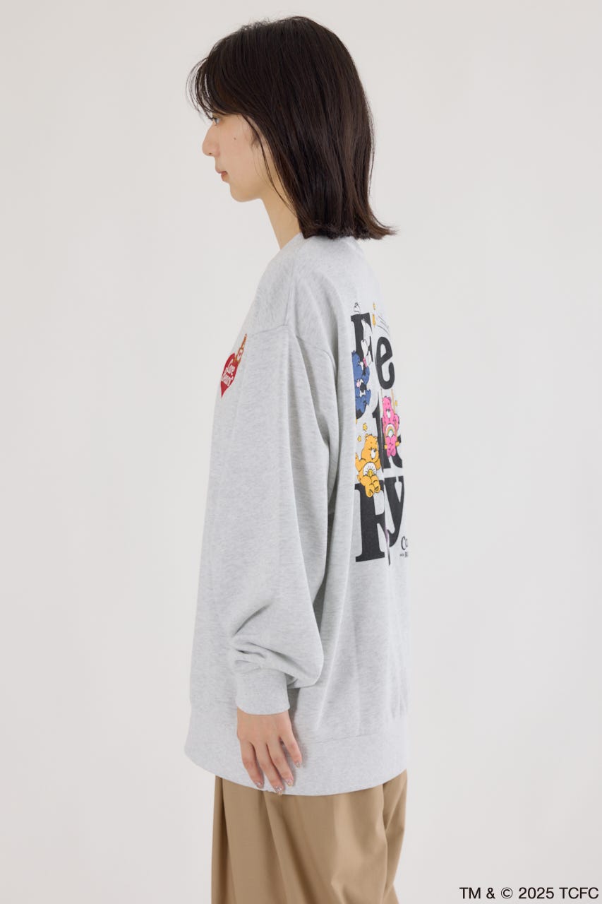 【UNISEX】(Care Bears) スウェットトップス L/T.GRY FREE