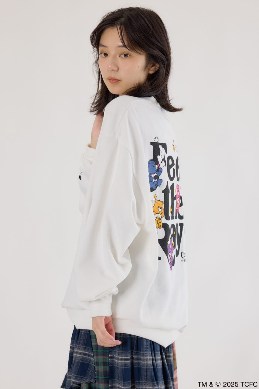 【UNISEX】(Care Bears) スウェットトップス O/WHT FREE