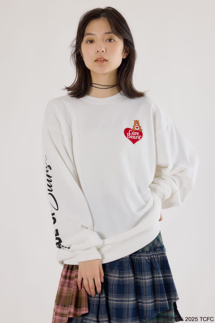 【UNISEX】(Care Bears) スウェットトップス O/WHT FREE