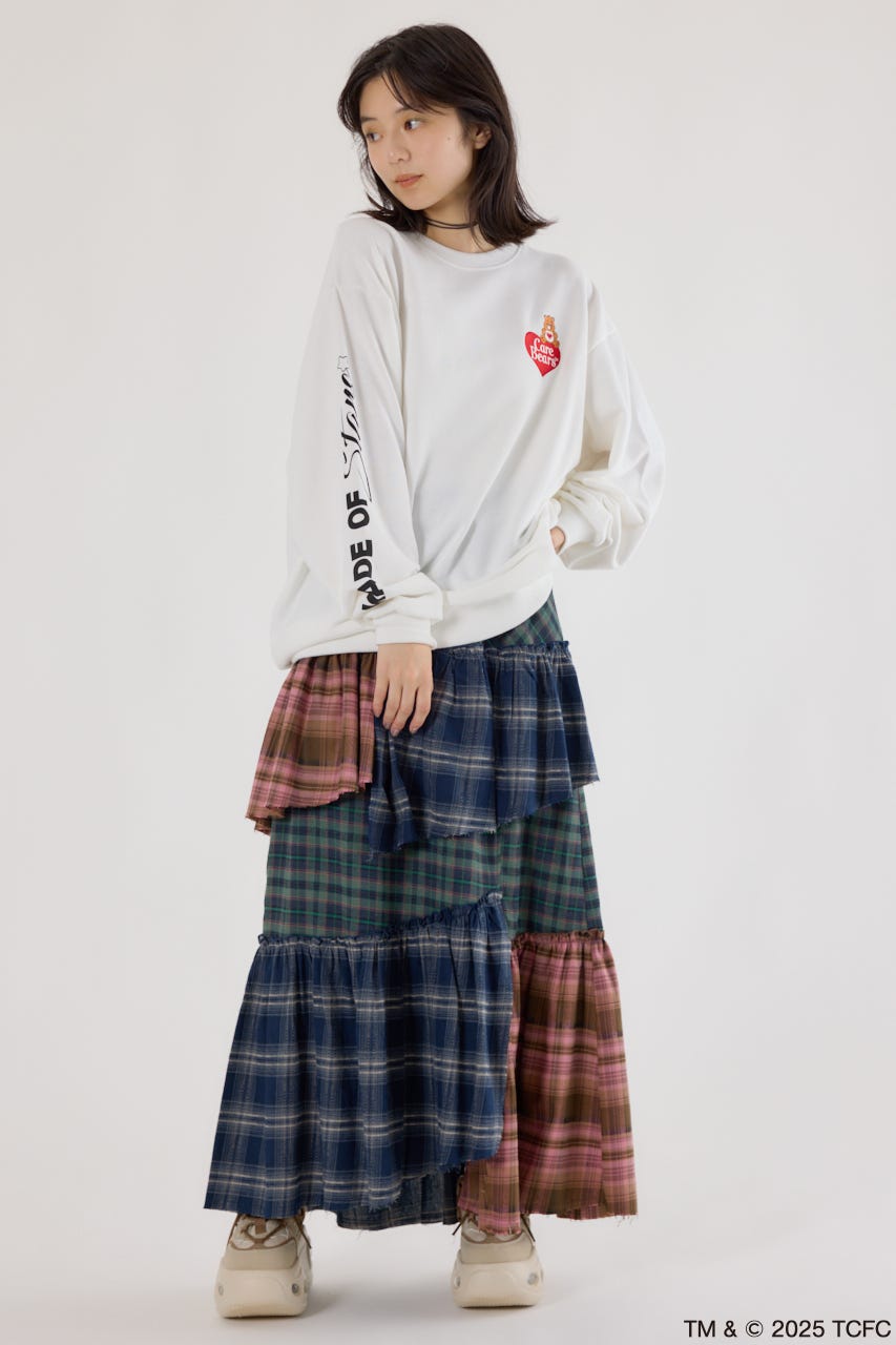 【UNISEX】(Care Bears) スウェットトップス O/WHT FREE