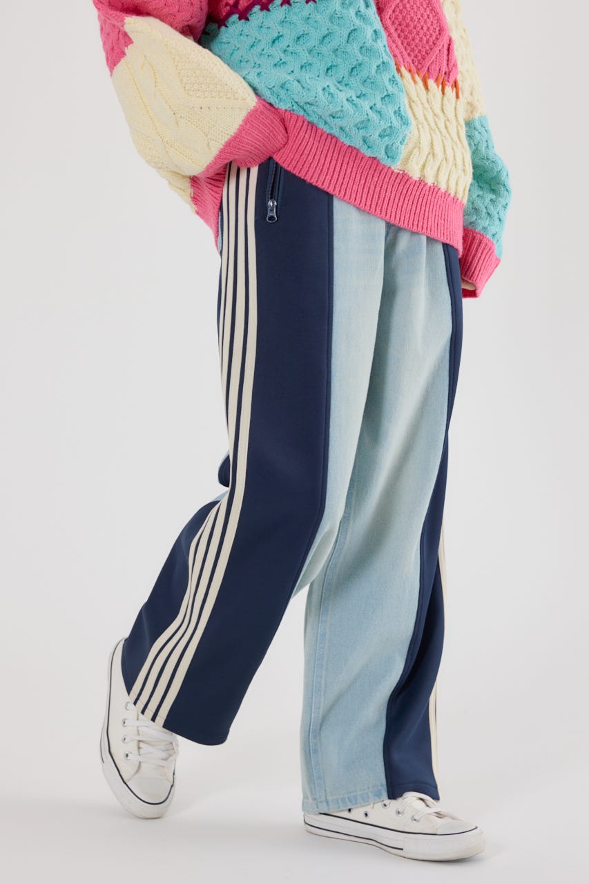 RODEO CROWNS WIDE BOWLの【UNISEX】 カスタムトラック デニムパンツ