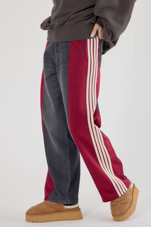 【UNISEX】 カスタムトラック デニムパンツ