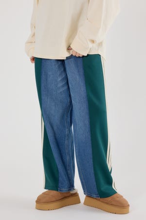 【UNISEX】 カスタムトラック デニムパンツ