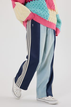 【UNISEX】 カスタムトラック デニムパンツ