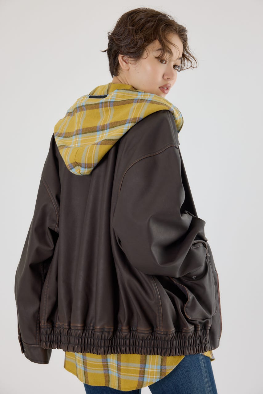 【Tyさま 専用】ウェルダン We11Done　プリント チェック柄ブルゾン WE11DONE ウェルダン チェック柄 ハーフジップ ブルゾン CHECK