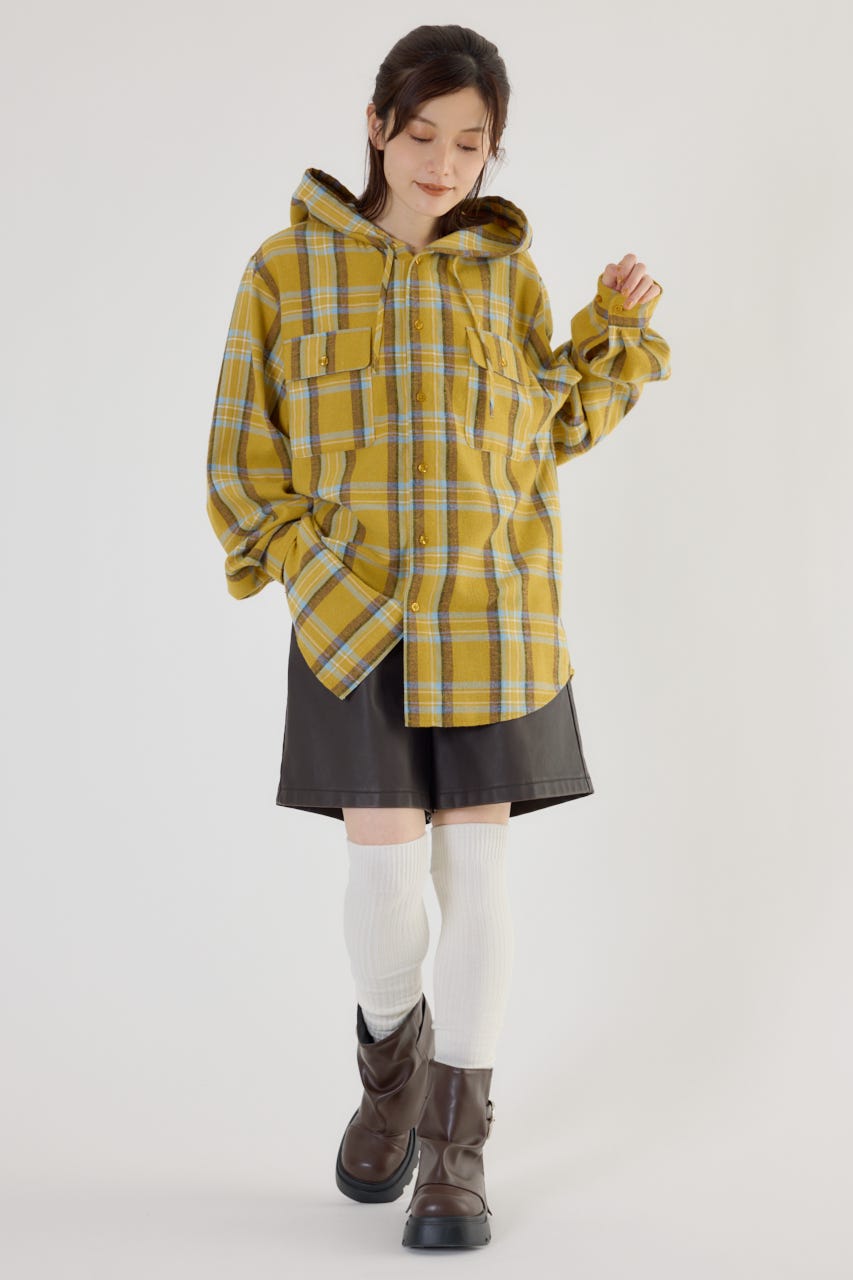 RODEO CROWNS WIDE BOWL | 【UNISEX】フードチェックシャツ