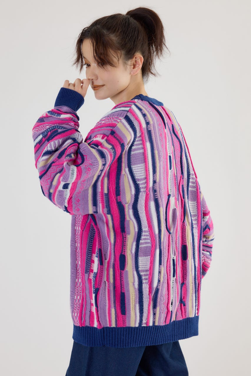 RODEO CROWNS WIDE BOWL | 【UNISEX】3Dマルチカラーニット