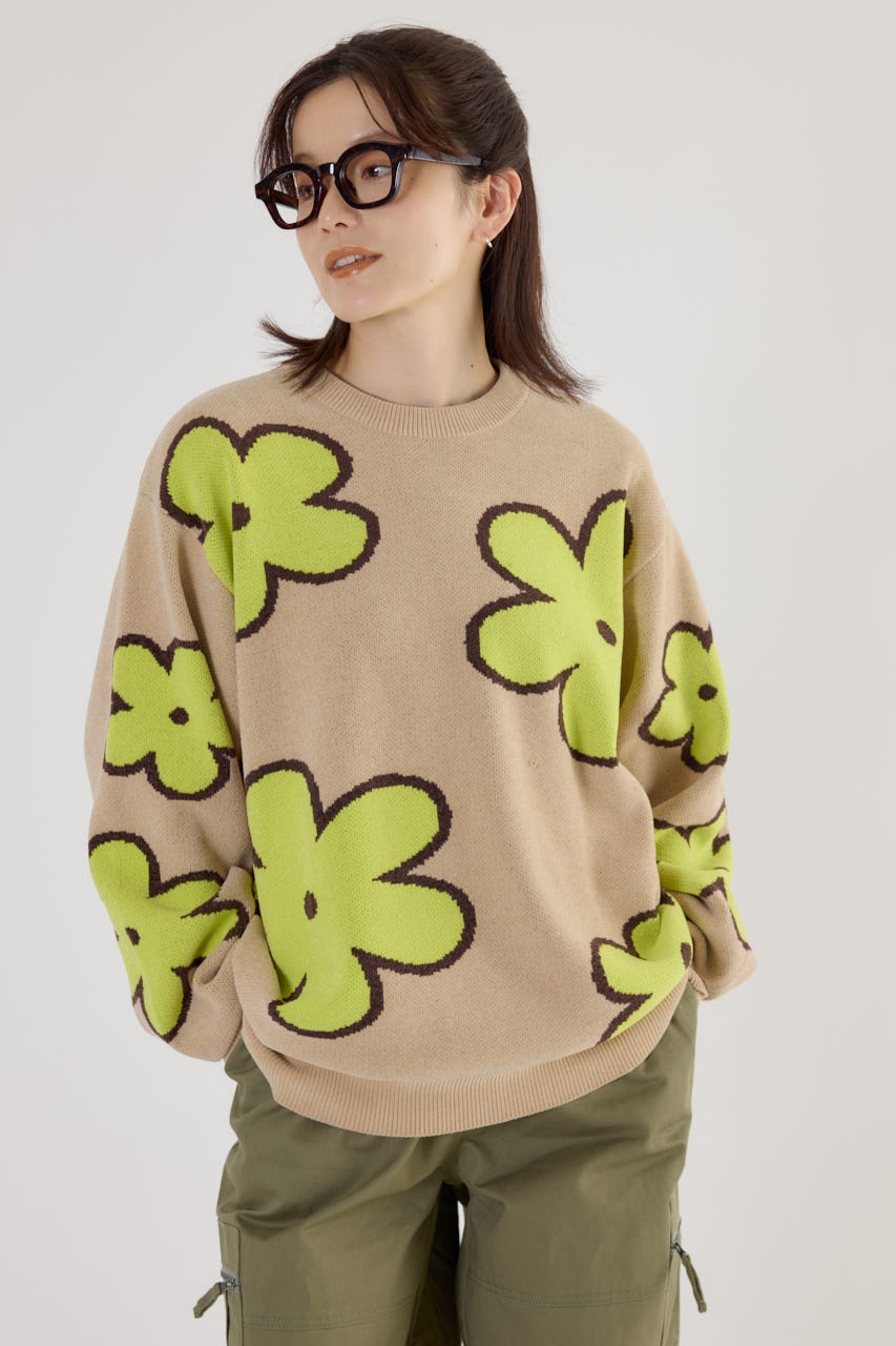 RODEO CROWNS WIDE BOWL | フラワーモールニットトップス