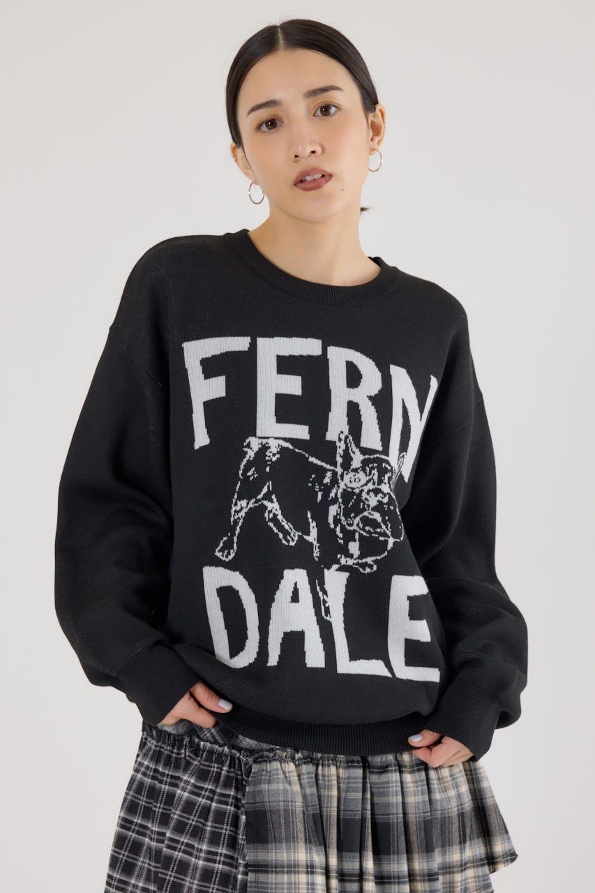 RODEO CROWNS WIDE BOWLの【UNISEX】アニマルジャガードニットトップス