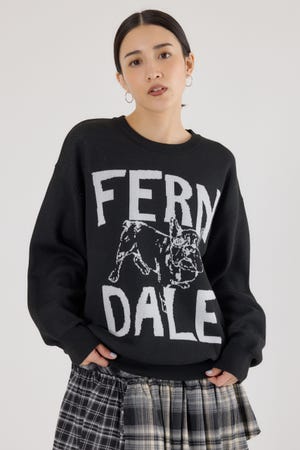 【UNISEX】アニマルジャガードニットトップス