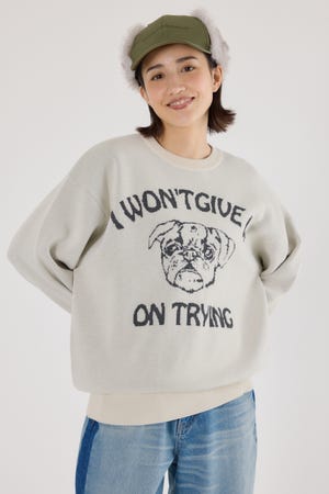 【UNISEX】アニマルジャガードニットトップス