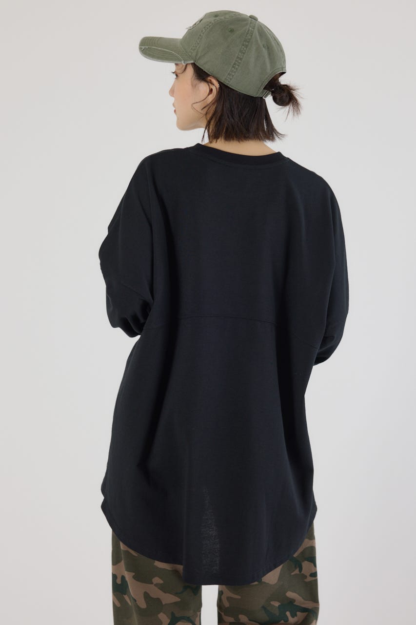 d.i.a ダイア　編み込みチェーン付き　長袖カットソー　新品未使用　平成ギャル 袖フリルギャザーカットソー