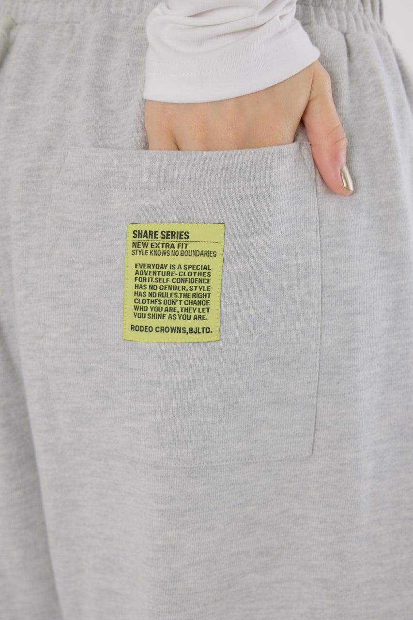 【UNISEX】SHARE バレルスウェットパンツ L/T.GRY L