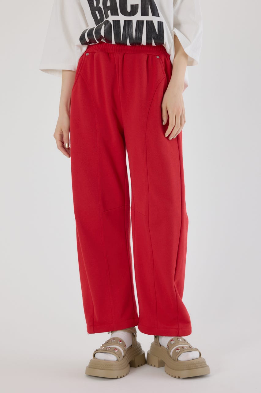 【UNISEX】SHARE バレルスウェットパンツ RED M