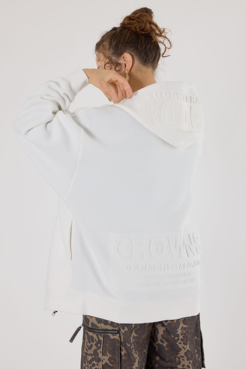 RODEO CROWNS WIDE BOWL | 【UNISEX】エンボスBIG ZIPパーカー