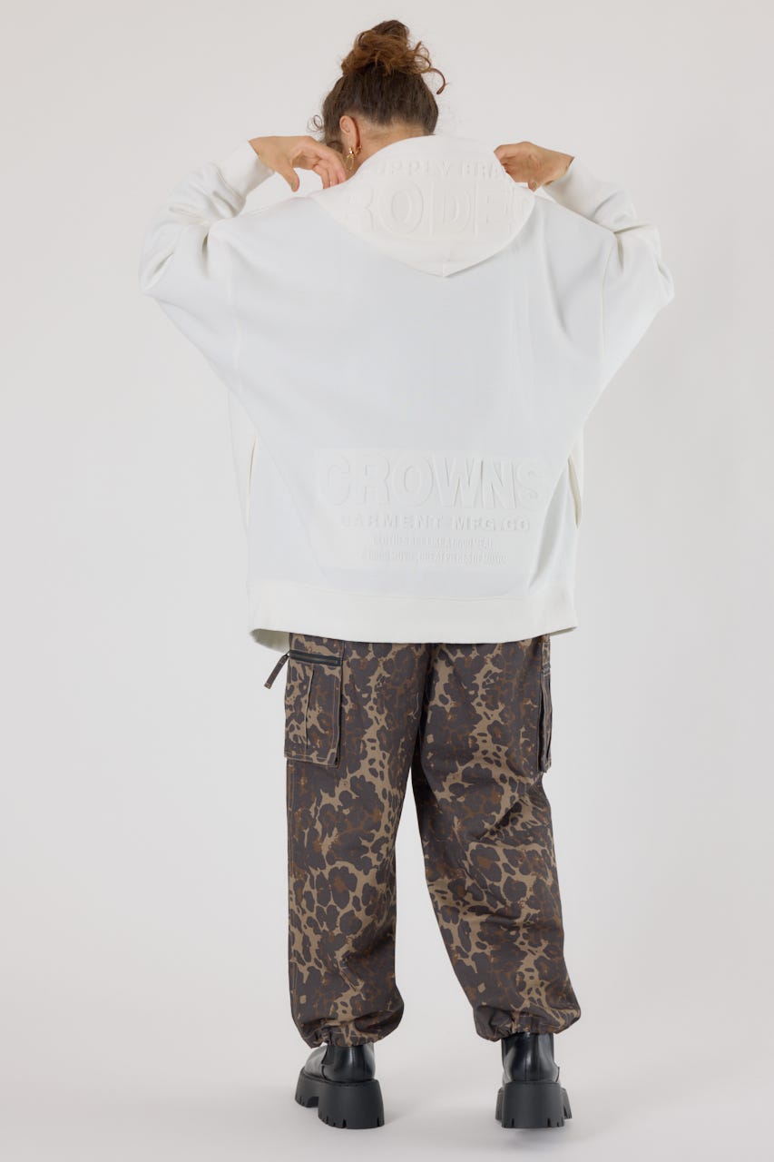 RODEO CROWNS WIDE BOWL | 【UNISEX】エンボスBIG ZIPパーカー