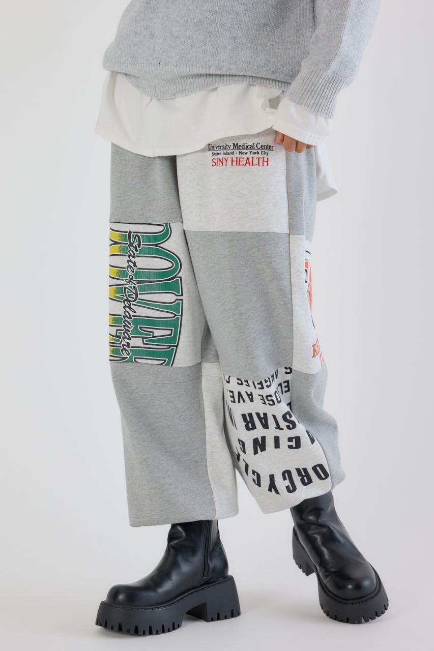 RODEO CROWNS WIDE BOWLの【UNISEX】リメイクスウェットカーブパンツ